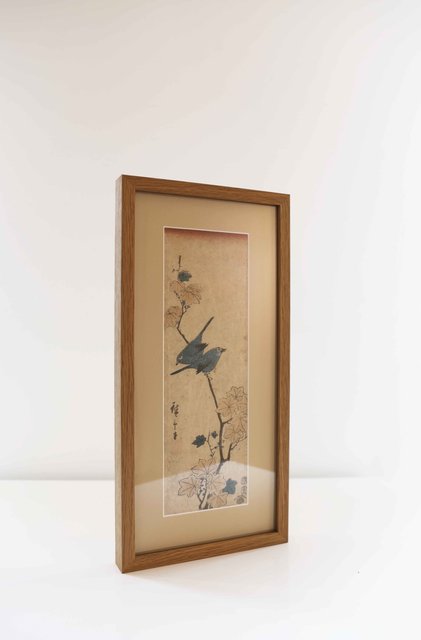 Oiseau sur une branche d'érable (1854)