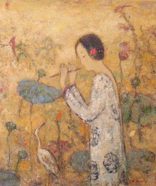 La musicienne et le héron