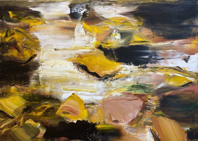 Les feuilles sur l'eau 1
