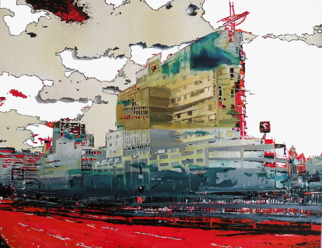 Metropolis 100x80 akryl płótno 2011