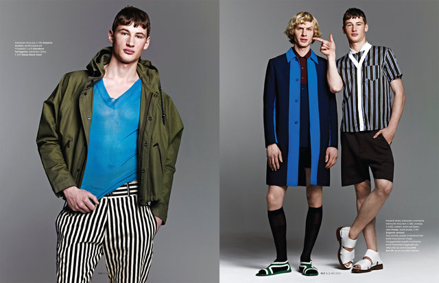 ELLE NL 2013 with Tino Zidane and Fredrik Meijnen fashion editor Thomas Vermeer