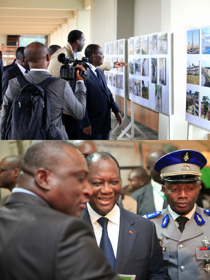 Solo exhibition for the president of Côte d'Ivoire, Mr Alassane Ouattara