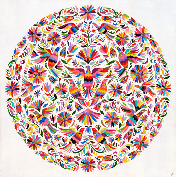 Pigeons Otomi 30"x30" / 2013