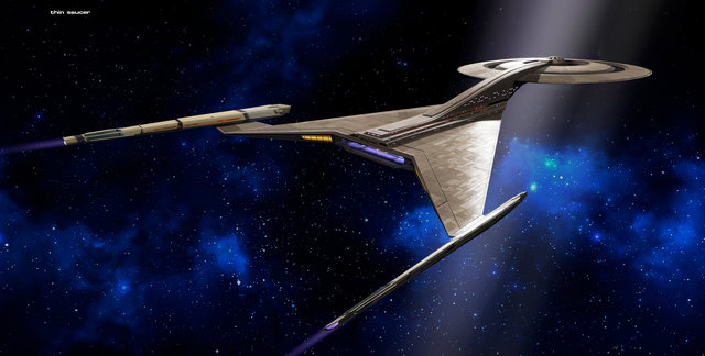 USS DISCOVERY: EXTERIOR VIEW
