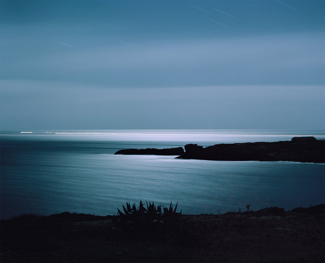 Boats at Night / Lampedusa 2015