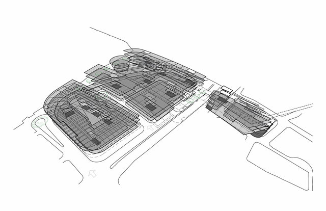 Mondial House Redevelopment - Exploded Isometric