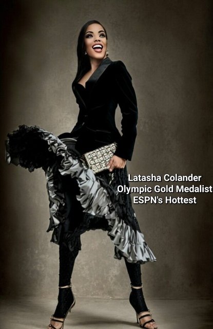 LATASHA COLANDER-  OLYMPIC GOLD MEDALIST 