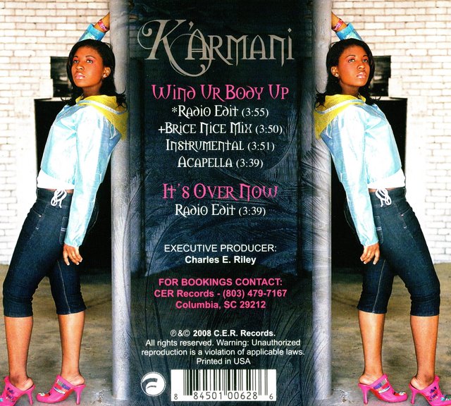 K'ARMANI -  RECORDING ARTIST CD 'WIND UR BODY UP'.