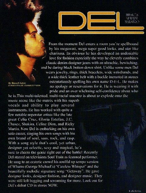 FRANCISCO DEL- INTERNATIONAL RECORDING ARTIST, SINGER, MUSICIAN, COMPOSER, PRODUCER