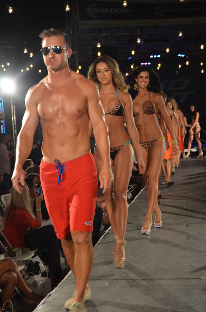 TASTE OF COLLINS international swimsuit fashion show.