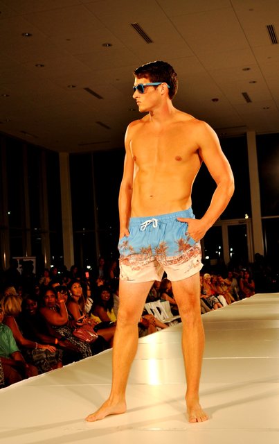 CHARLOTTE FASHION WEEK men swimsuit show.