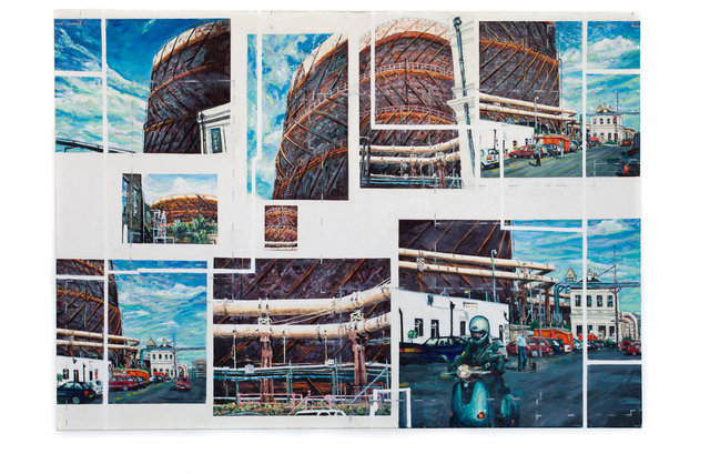 Gas Holders and Scooter