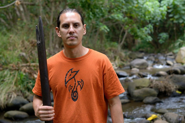 Hoku'ao Pellegrino, Maui farmer and activist.