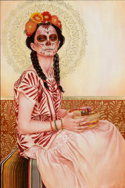 Catrina with Tortillero 48"x84" @Empellòn, 2023