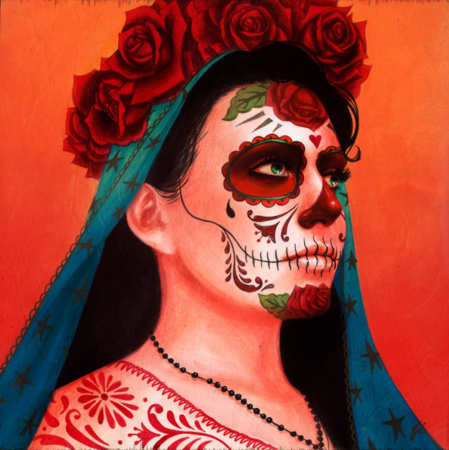 Catrina, Rosas 12"x12" / 2015