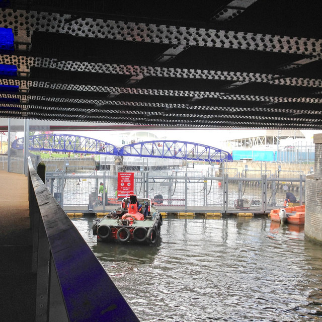 River defences, Olympic Park, 2012