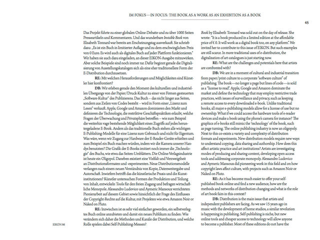 EIKON MAGAZINE, N. 86, MAY 2014
