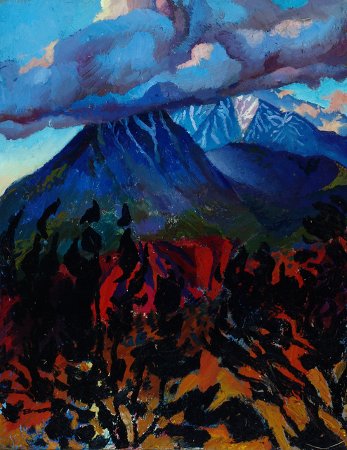 Shrouded San Francisco Peaks, 30 x 24"