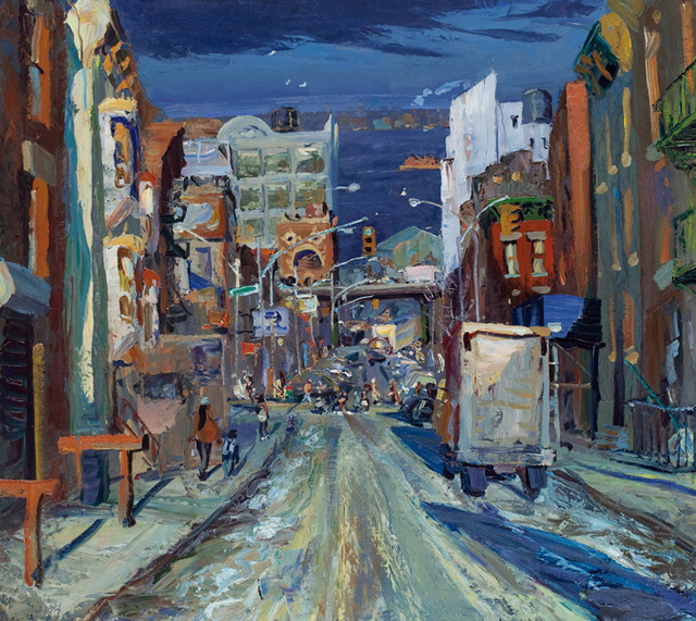 Down 39th Street, 32 x 34"