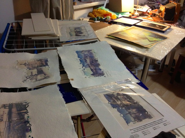 Process - preparing exhibition