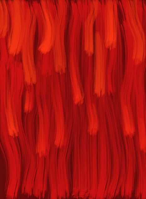 Grass Writing Chinese Vermillion.