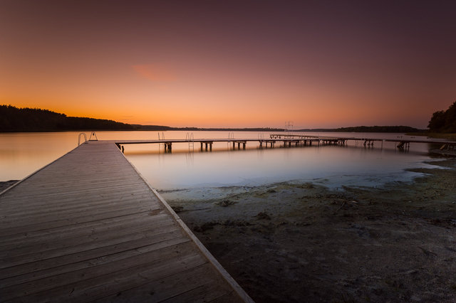 Sunset Over The Lake Siecino