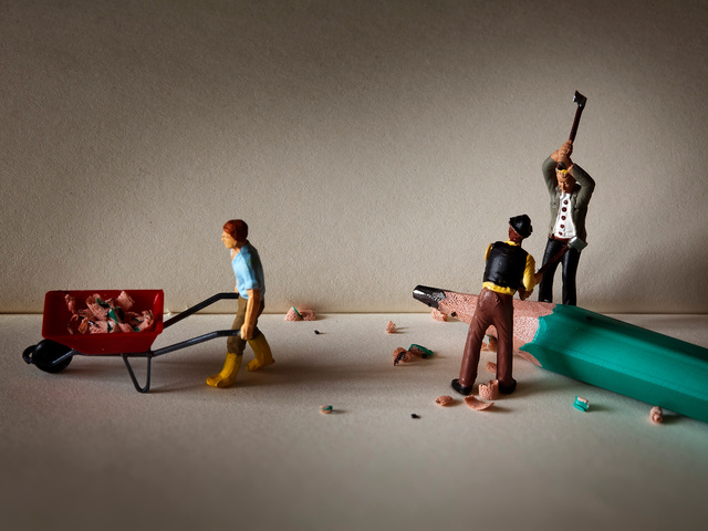 The pencil sharpeners