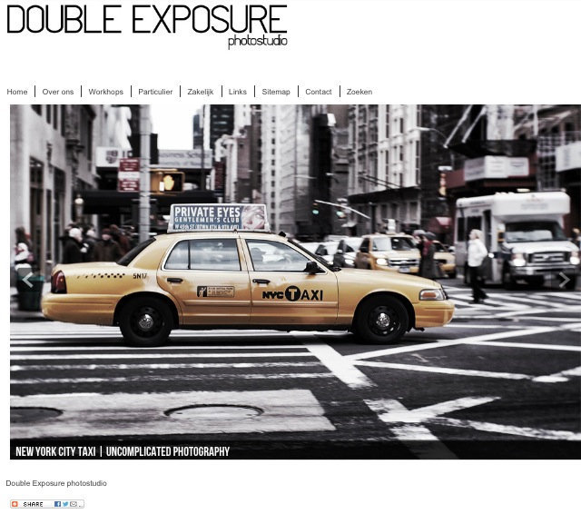 Website for Double Exposure