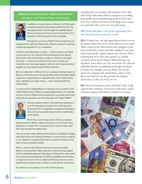 UHY Advisors ViewPoint custom newsletter