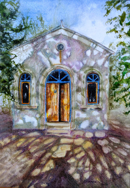 Church in Sunlight by Alison Gracie