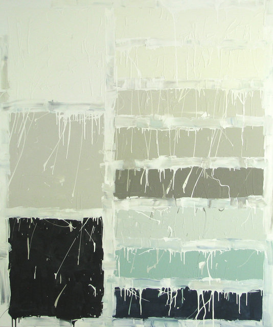 Pure White, 2015, Best selling Sherwin Williams paints of 2015 interior latex on canvas, 72 x 60 in.