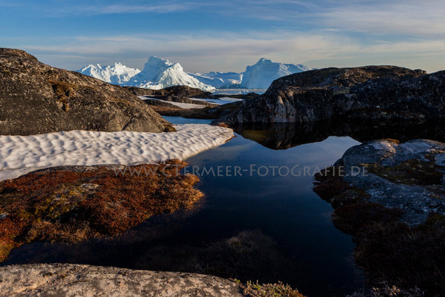 Landschaft Ilulissat-Icefjord, Diskobucht, West-Grönland, 