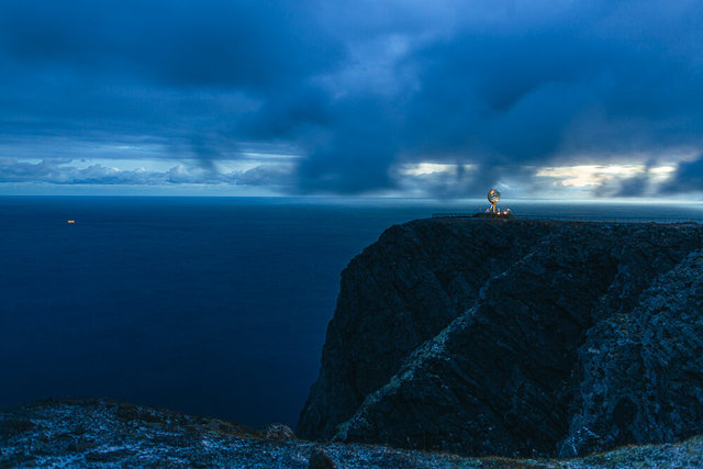 Nordkap im Abendlicht, Norwegen