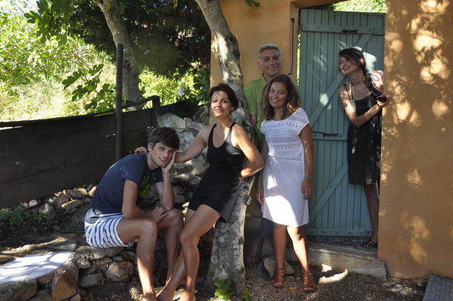 Mathieu, Isabelle, Vincent, Nina, Camille