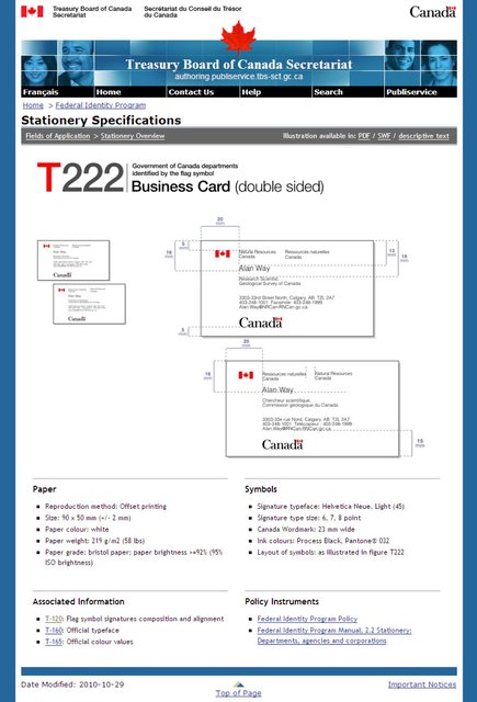 Federal Identity Program technical specifications