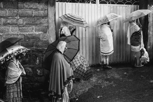 Praying, Addis Ababa