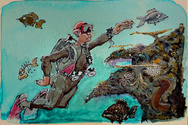 Thou shallst not have SASHIMI during the dive!