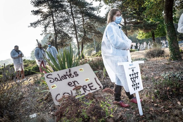 Manifestation des salariés de Boiron