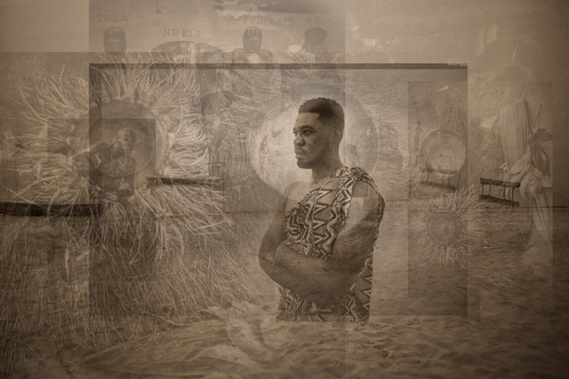 Le chien qui boit le thé