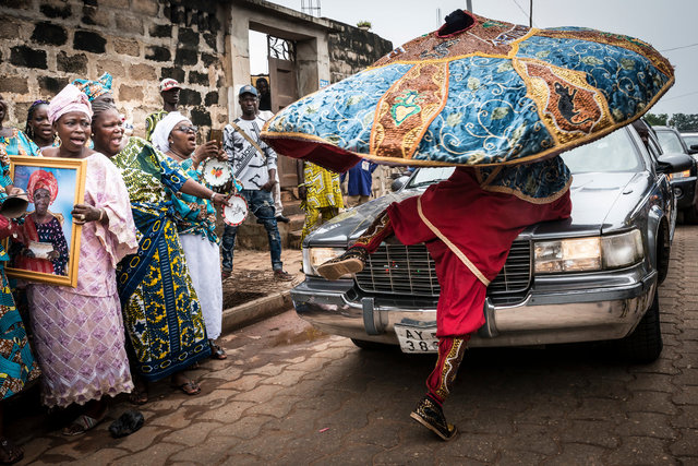 Vaudou, Funerailles au Bénin