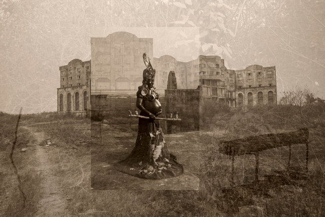 Le chien qui boit le thé