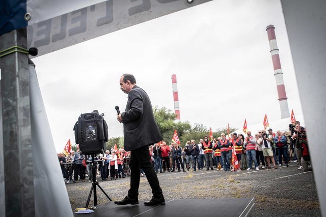 Philippe Martinez à Cordemais, REA
