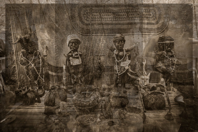 Le chien qui boit le thé