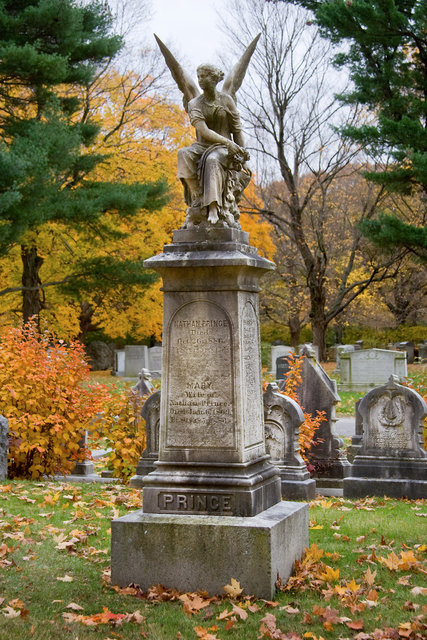 Victorian Sculpture at Forest Hills Cemetery