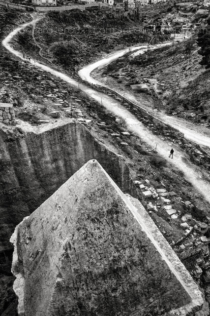 Israël Palestine, Jérusalem, Est, vallée du Cédron (Kidron, Qidron). Entre Gethsémanie et Silwan (Siloë), tombeau du prophète Zacharie.