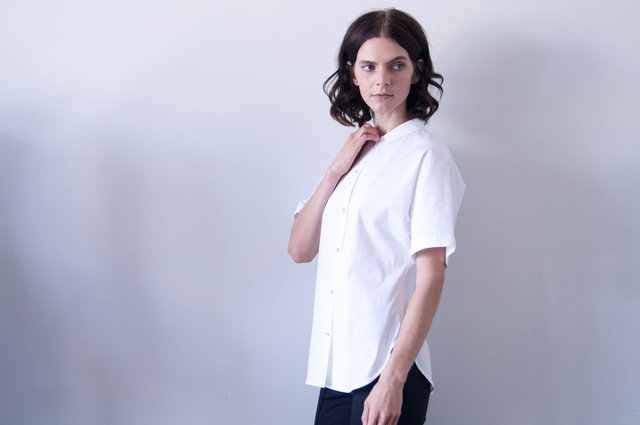 liko shirt in white cotton 690.00
