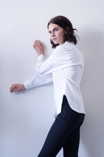 olaf shirt in white cotton 750.00