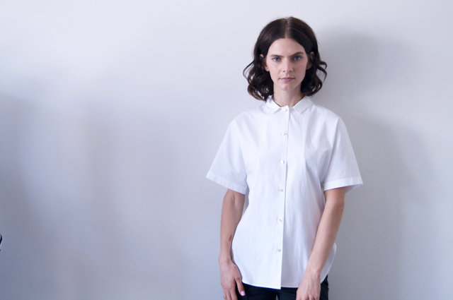liko shirt in white cotton 690.00