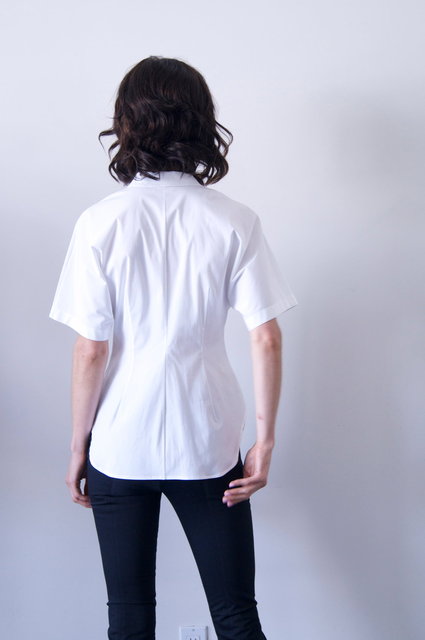 liko shirt in white cotton   690.00