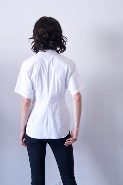 liko shirt in white cotton 690.00